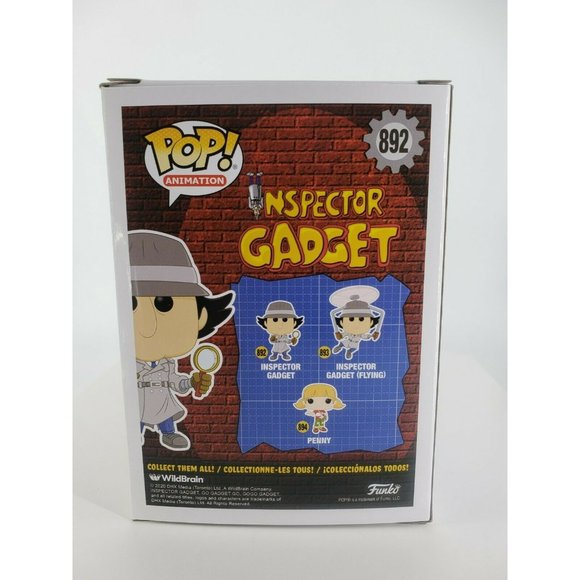 Funko 892 INSPECTOR GADGET with Magnifying Glass Animation Pop NEW Unopened - Picture 6 of 11